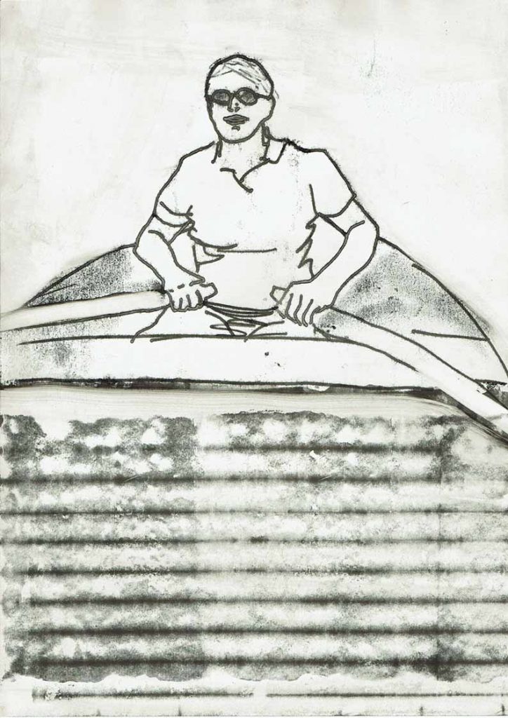 Gräben umspringen (Ruderer)